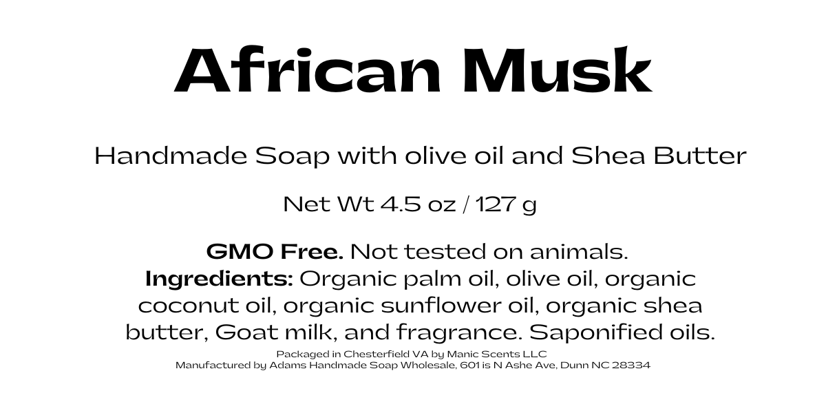 African Musk Soap